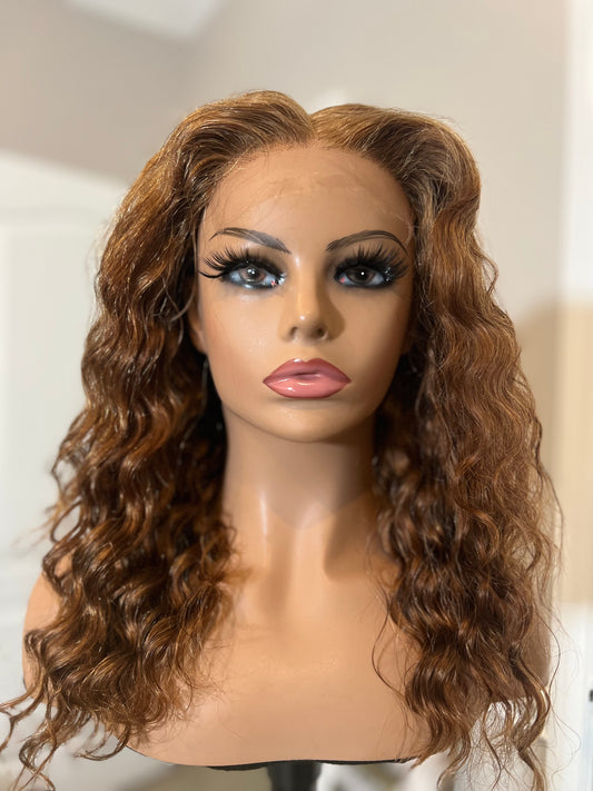 18” Caramel Curls Ventilated Wig!