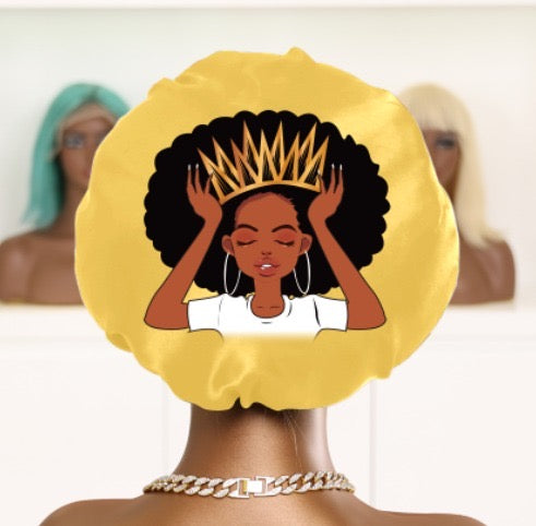She’s a Queen sleep bonnet