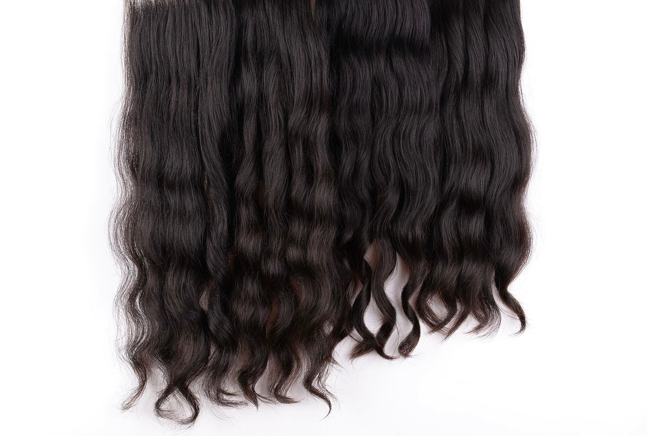 12” - 30" RAW Cambodian Curly & Wavy Jet Black bundles