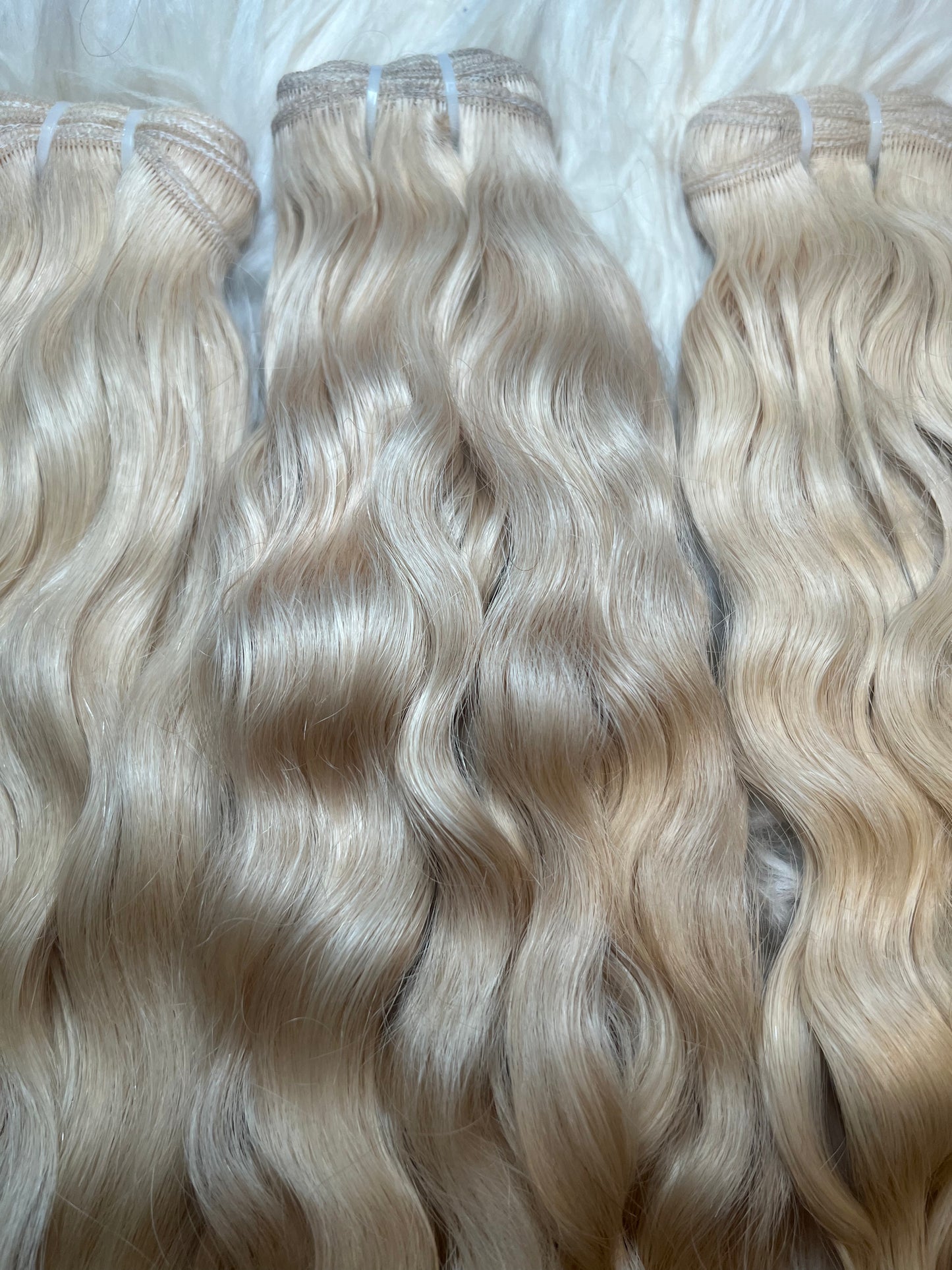 RAW Indian Blonde Curly bundles, frontals and closures