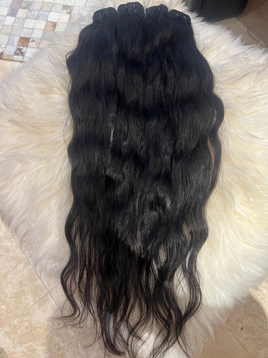 20”- 30” RAW Cambodian Natural Wavy/Body Wave bundles