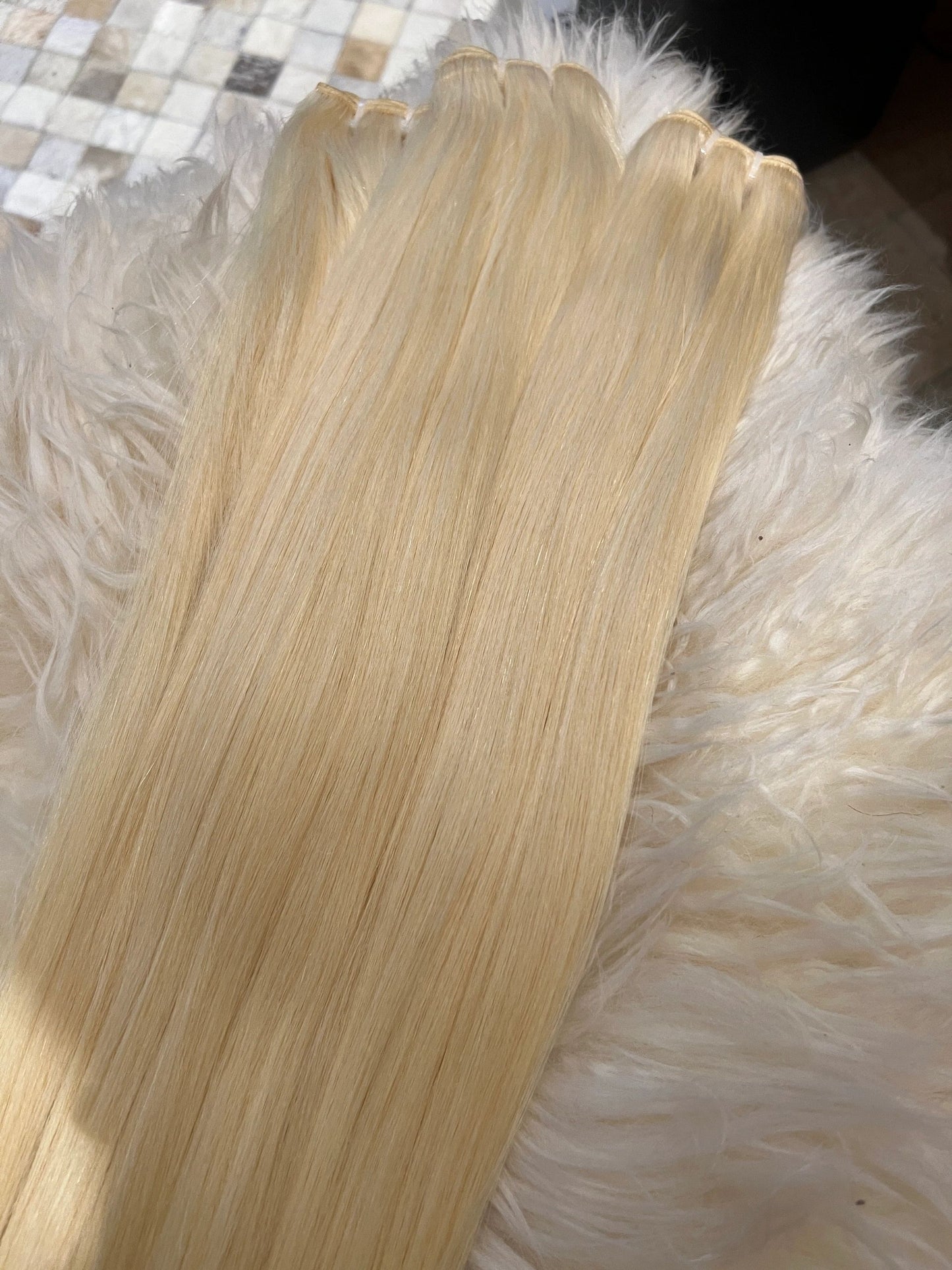 40” & 42” Platinum Blonde EXTRA LONG RAW Virgin #613 bundles