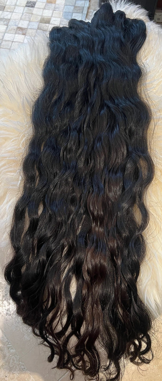 40”- 44” EXTRA LONG RAW Indian Wavy bundles