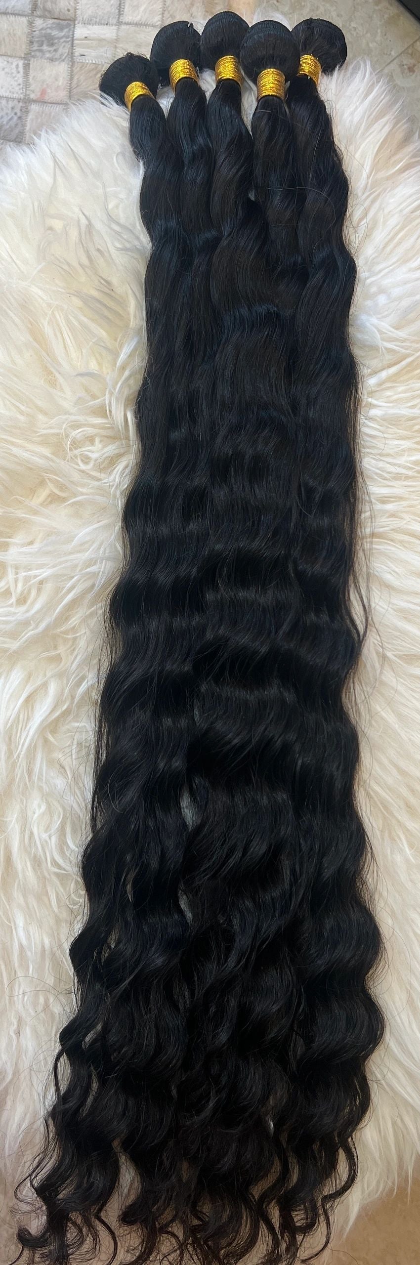 38” Virgin Loose Wave Bundles