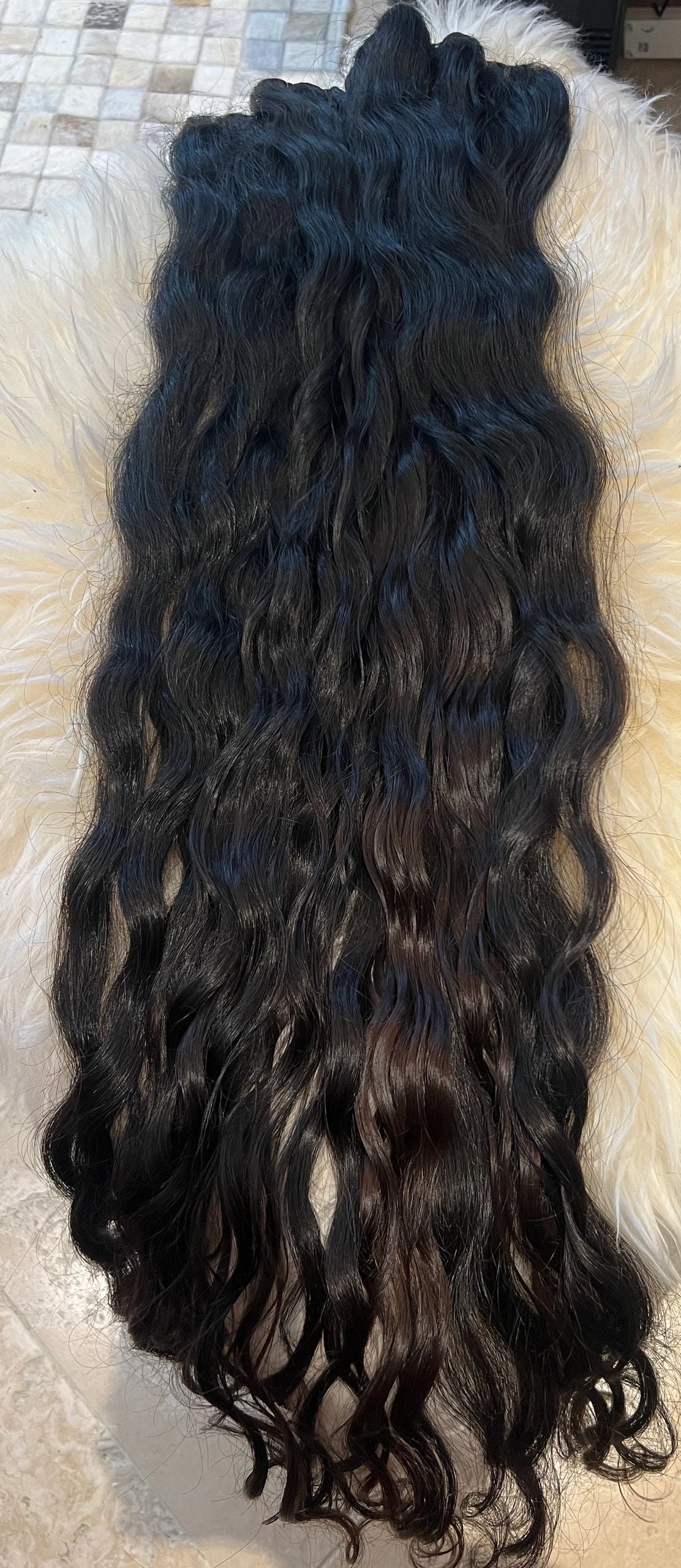 40”- 44” EXTRA LONG RAW Indian Wavy bundles