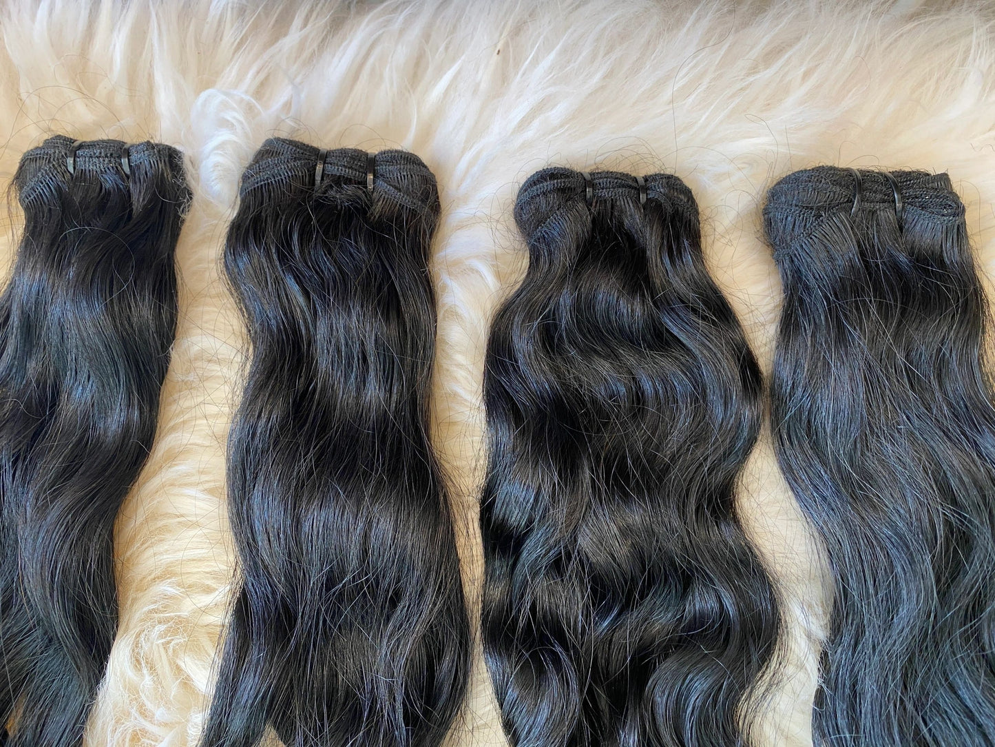 RAW Jet black Indian curly bundle box 22”