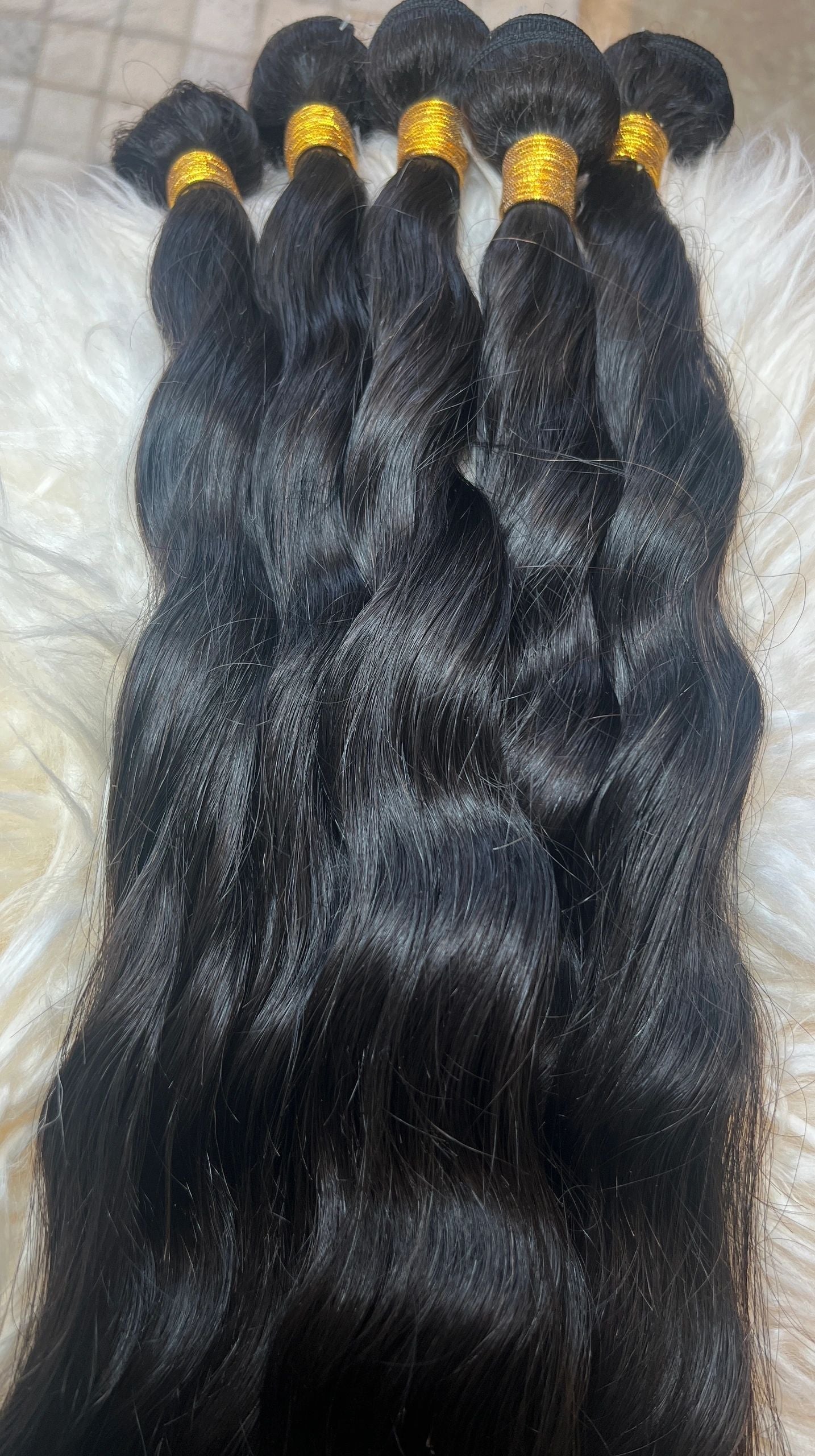 38” Virgin Loose Wave Bundles