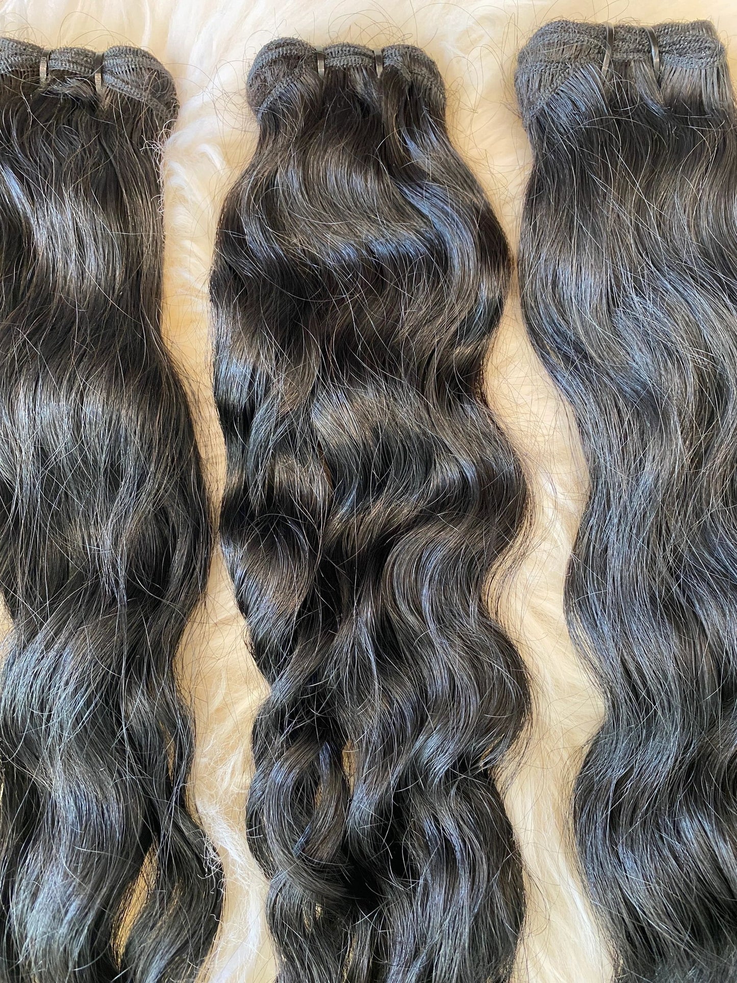 RAW Jet black Indian curly bundle box 22”