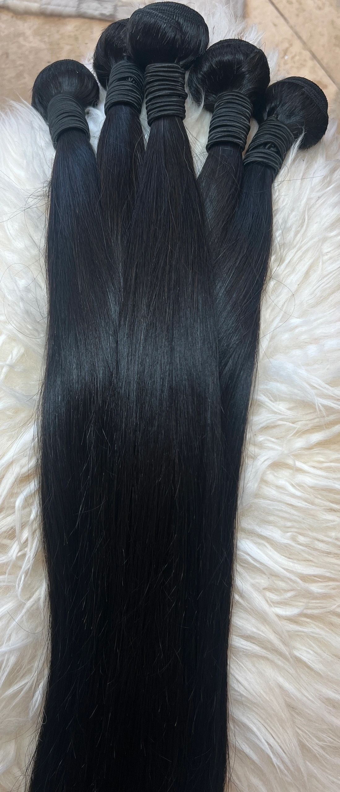 40” Virgin Straight Bundles