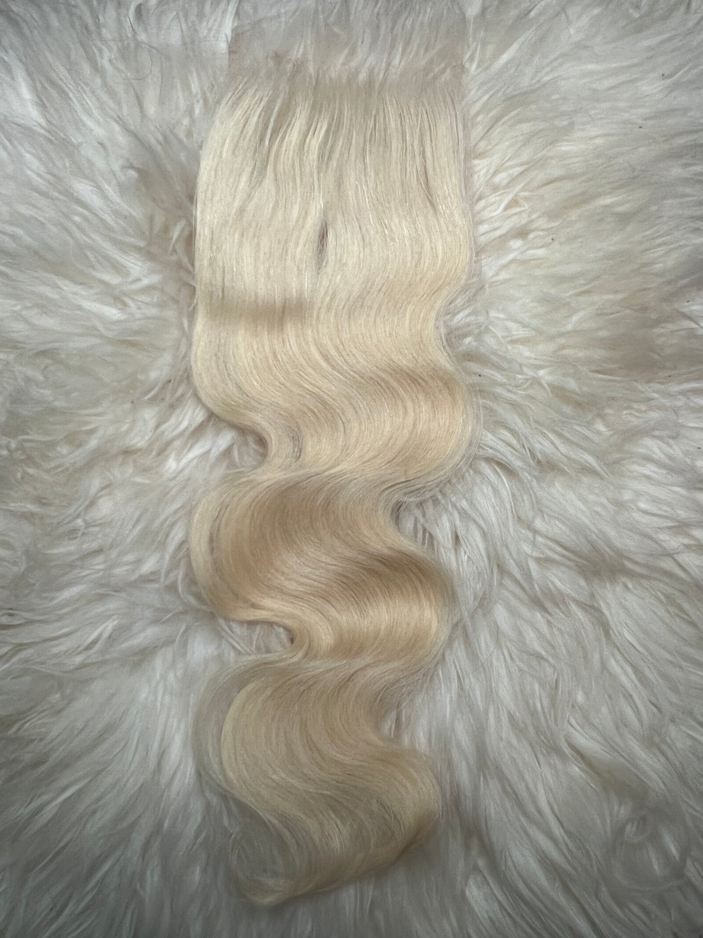 5x5 HD RAW Platinum Blonde closures