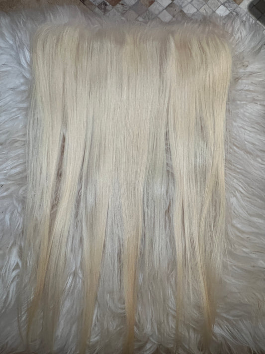 13”x6” HD RAW Platinum Blonde Frontals