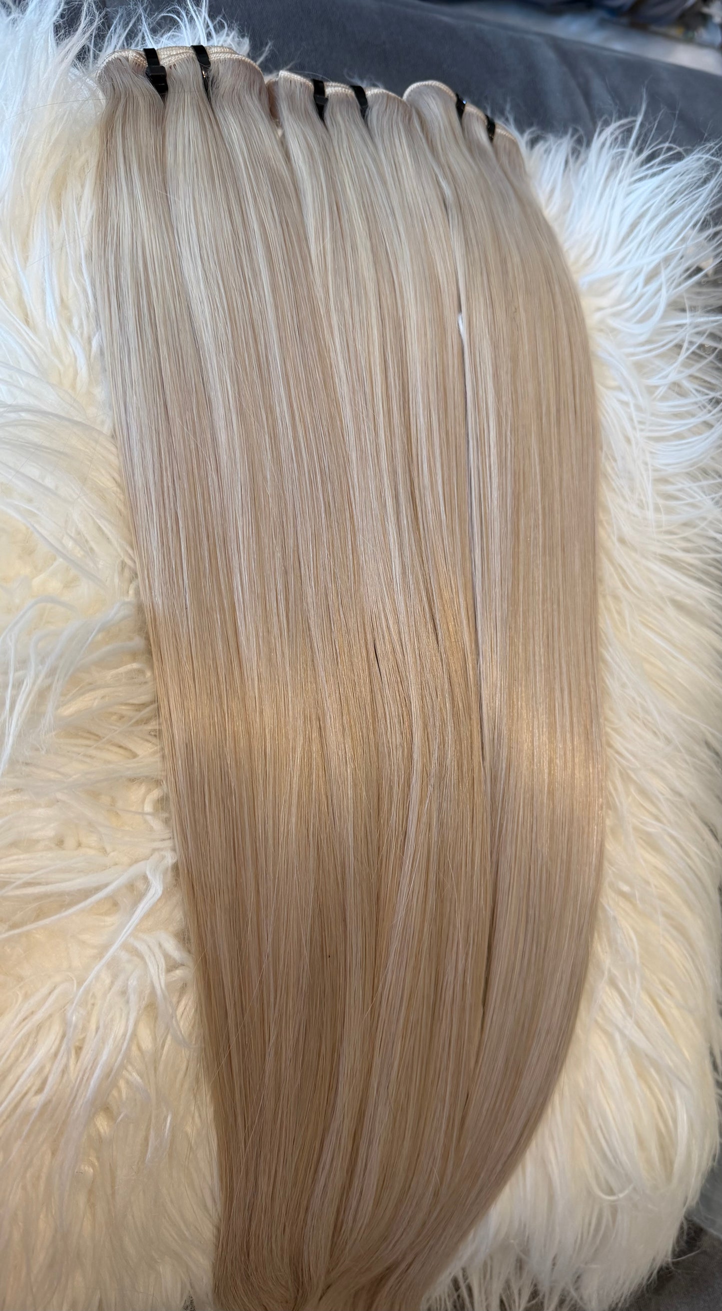 Delicious Custom Color Silky Straight Blonde bundles