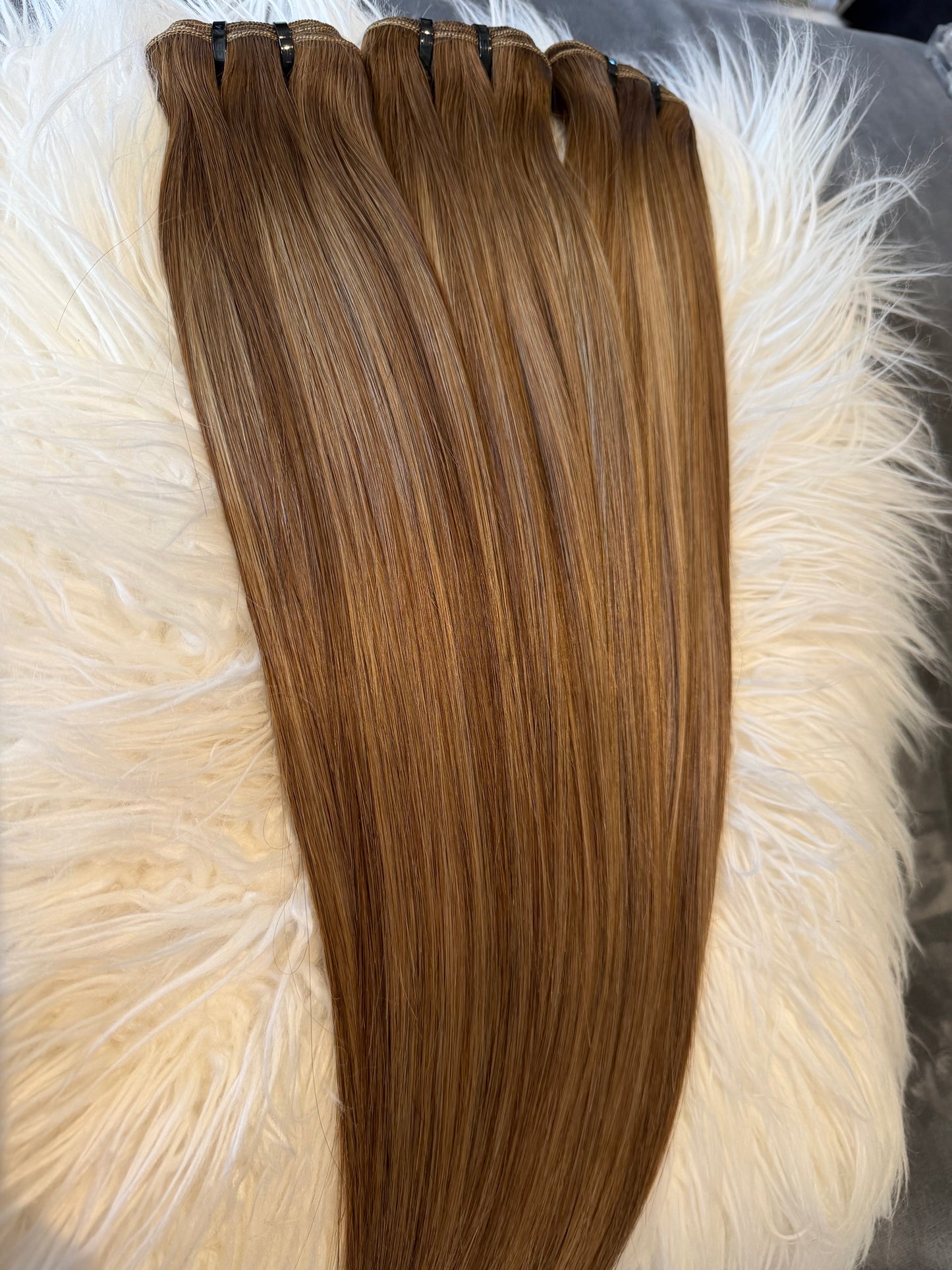 Delicious Custom Color Silky Straight Blonde bundles
