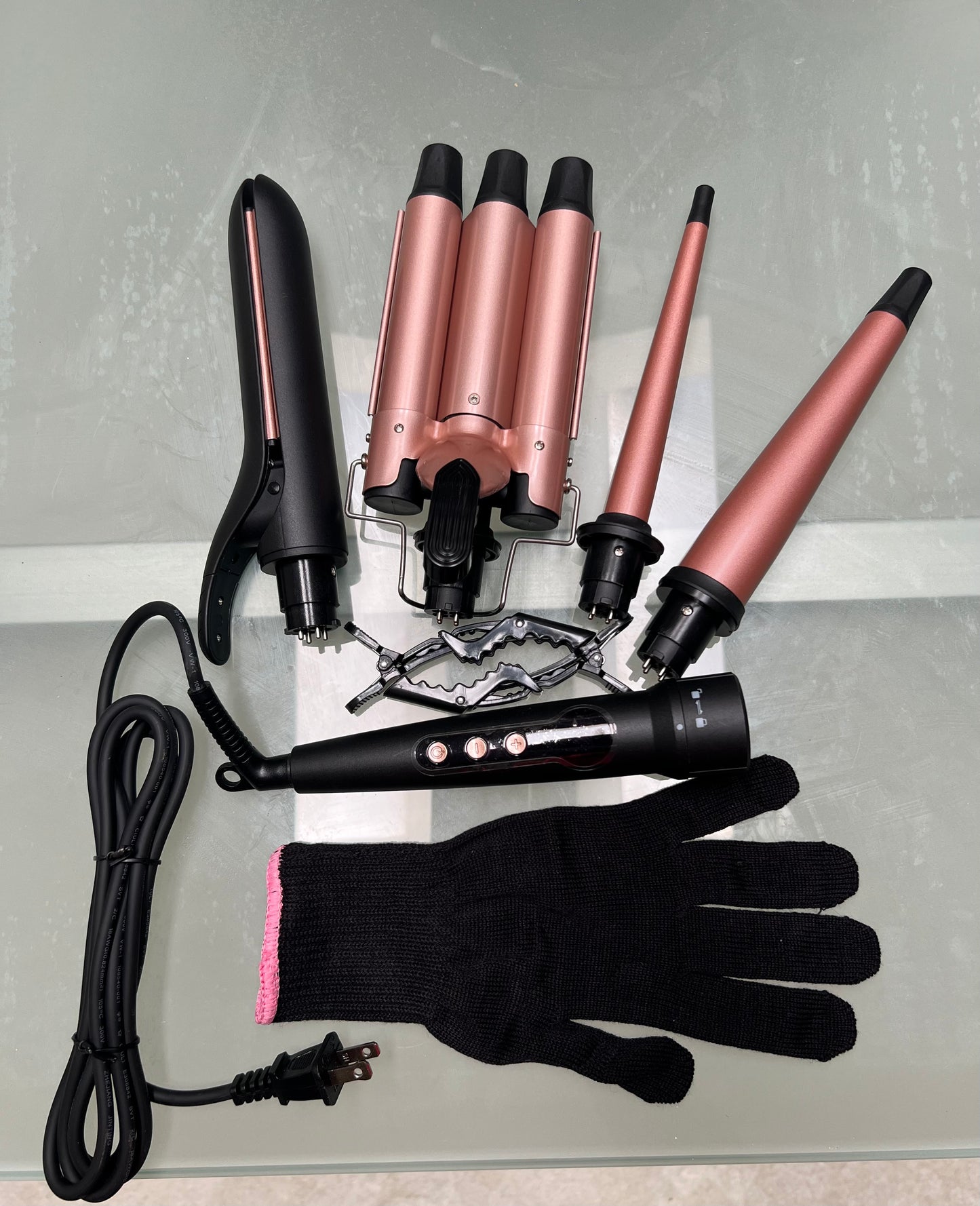 4-Way Interchangeable Hair Curler and Styler