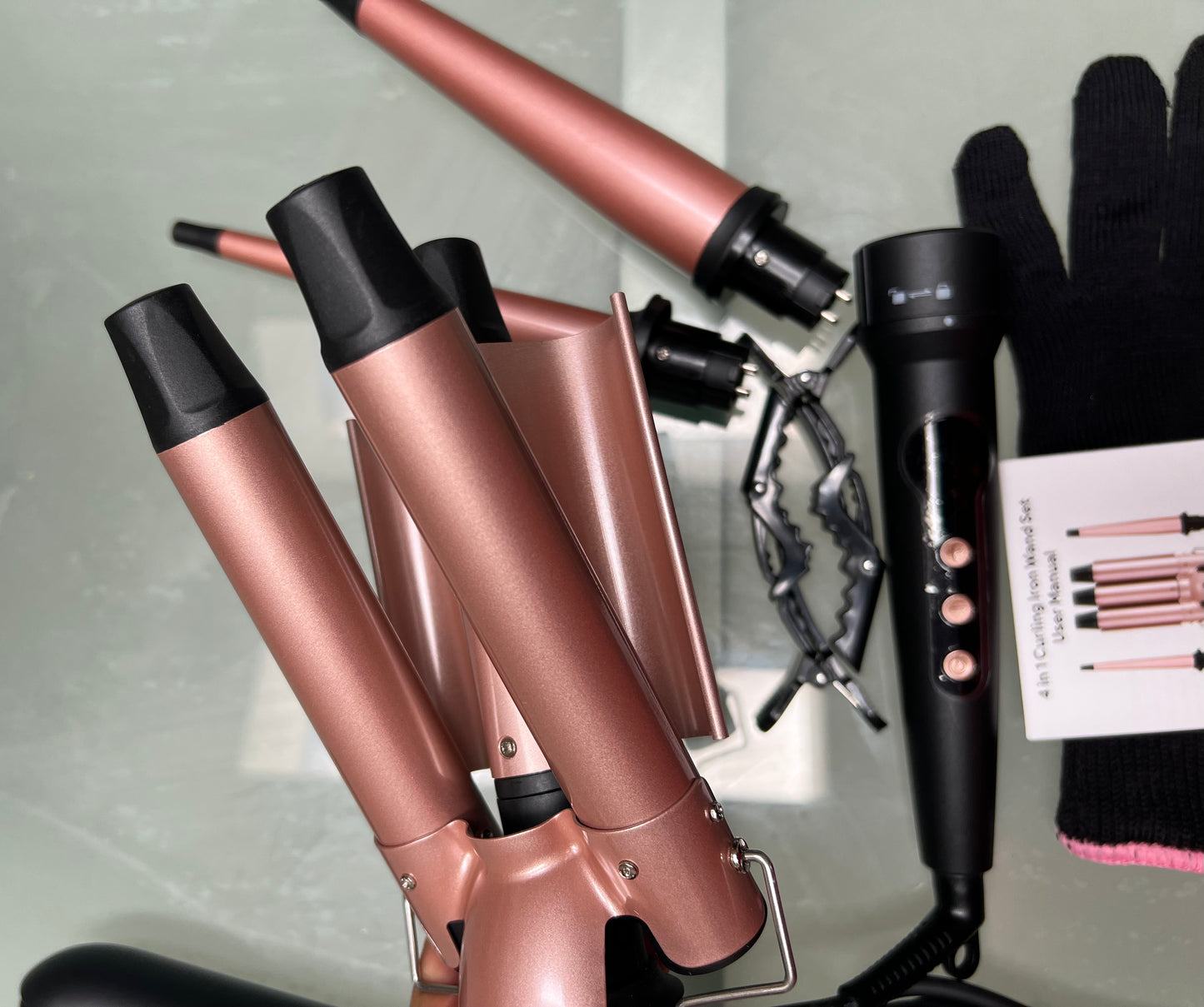 4-Way Interchangeable Hair Curler and Styler