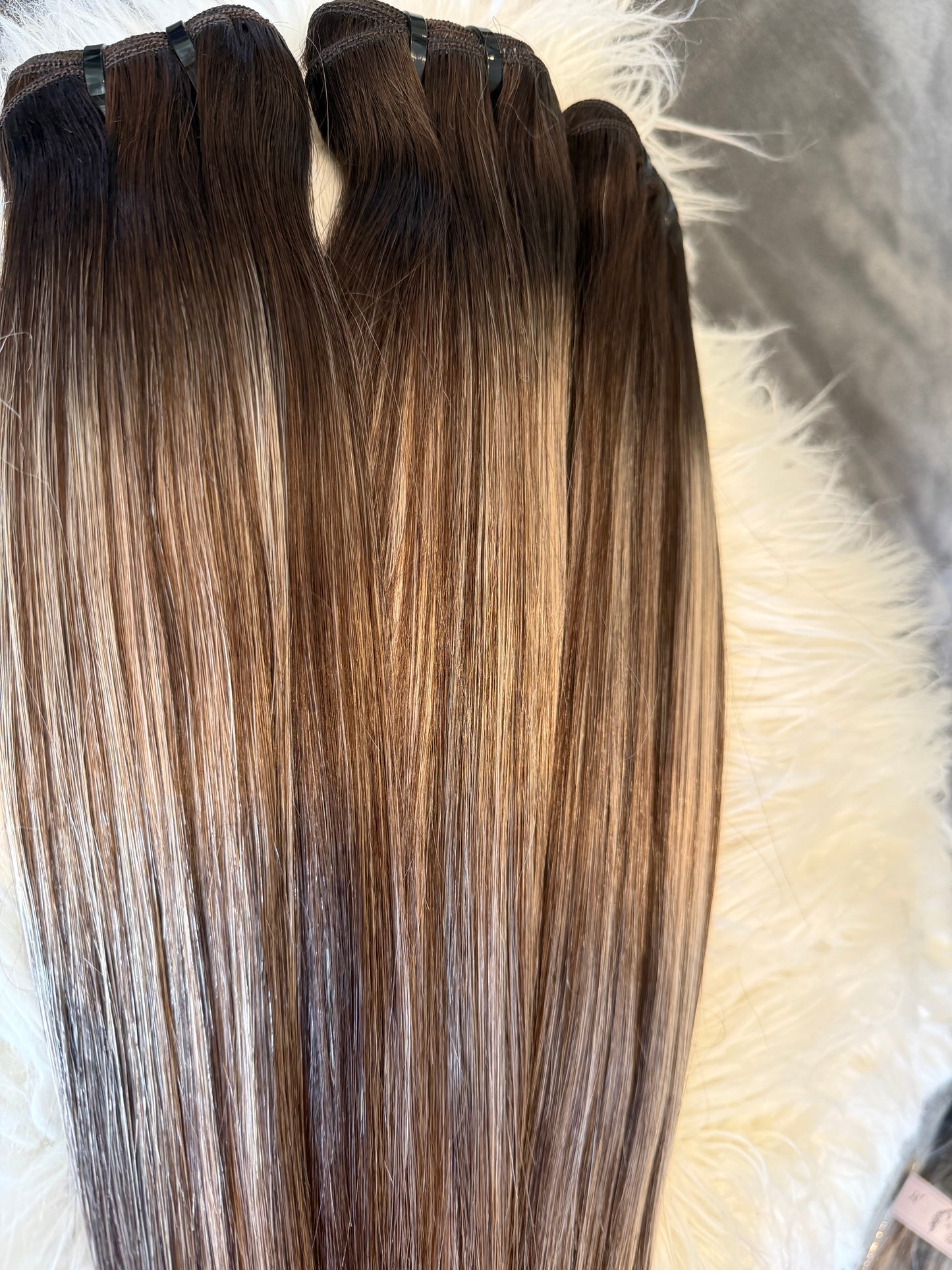 Delicious Custom Color Silky Straight Blonde bundles