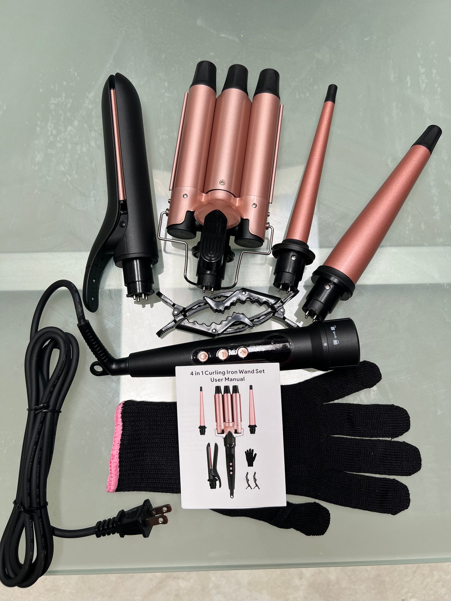 4-Way Interchangeable Hair Curler and Styler