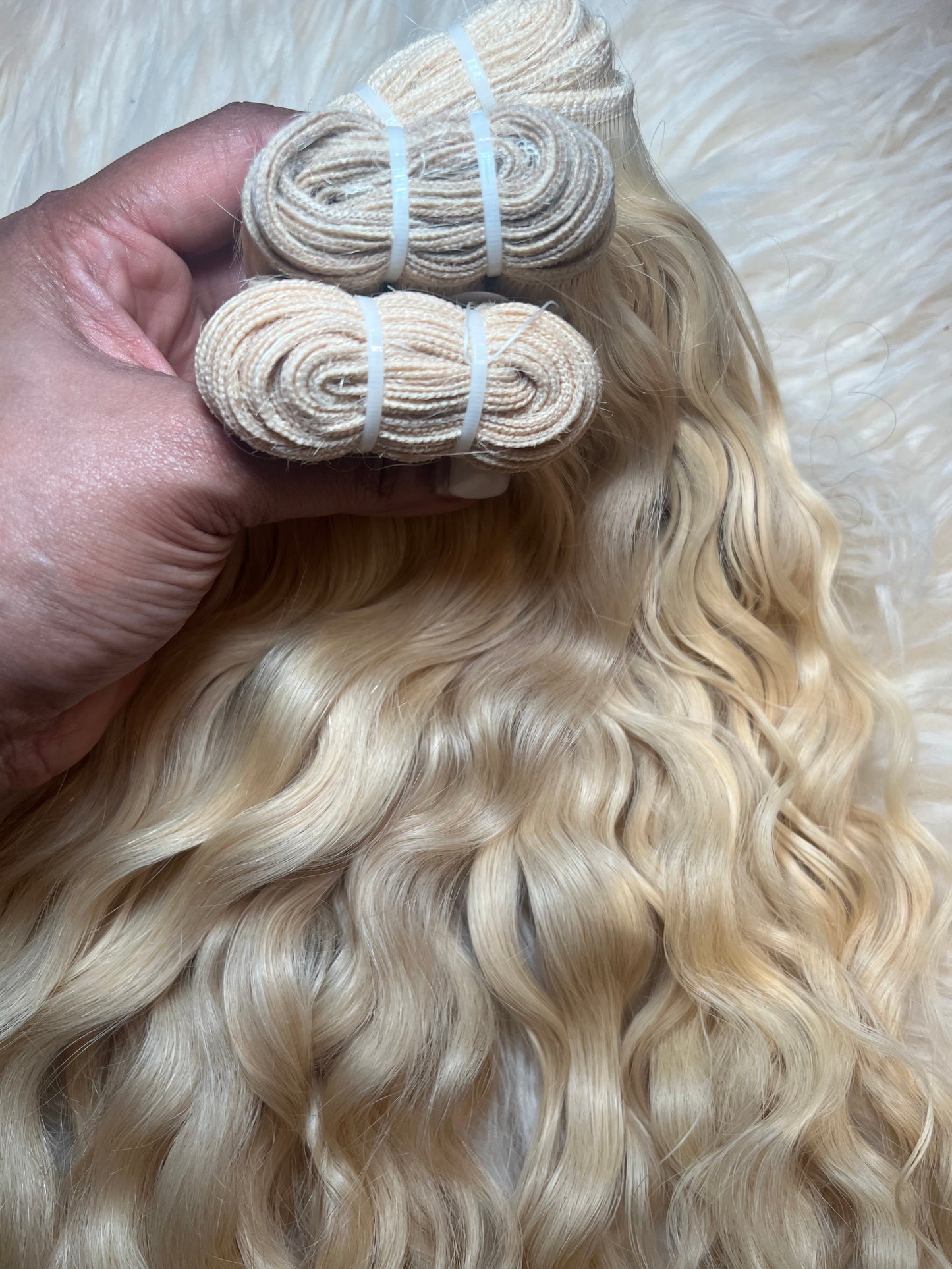 RAW Indian Blonde Curly bundles
