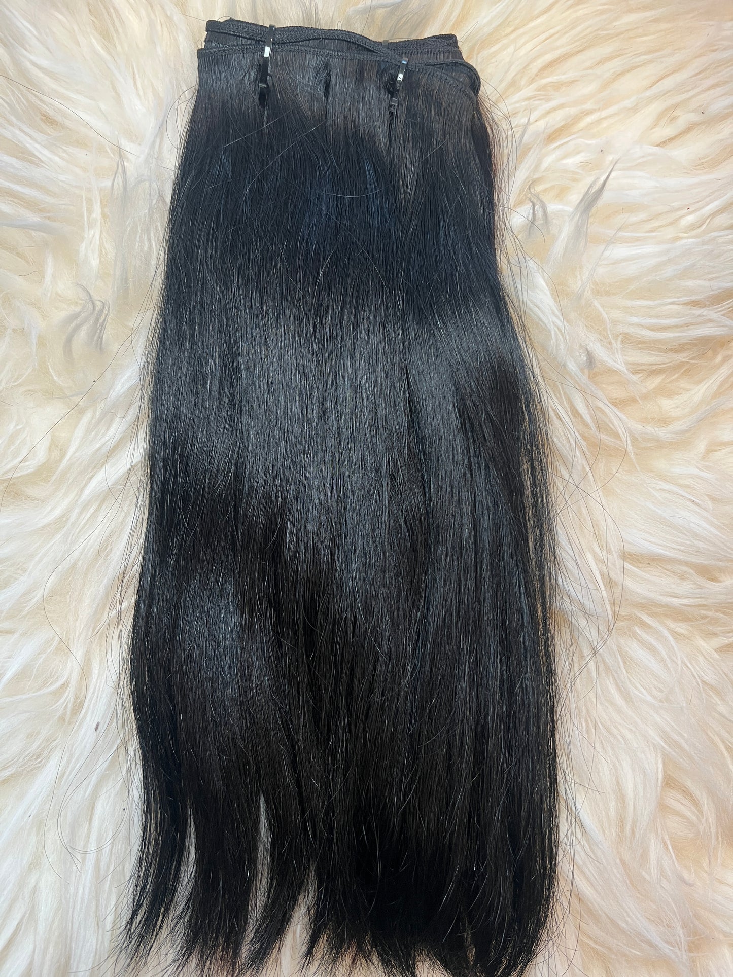 10”-20” RAW Cambodian jet black straight bundles