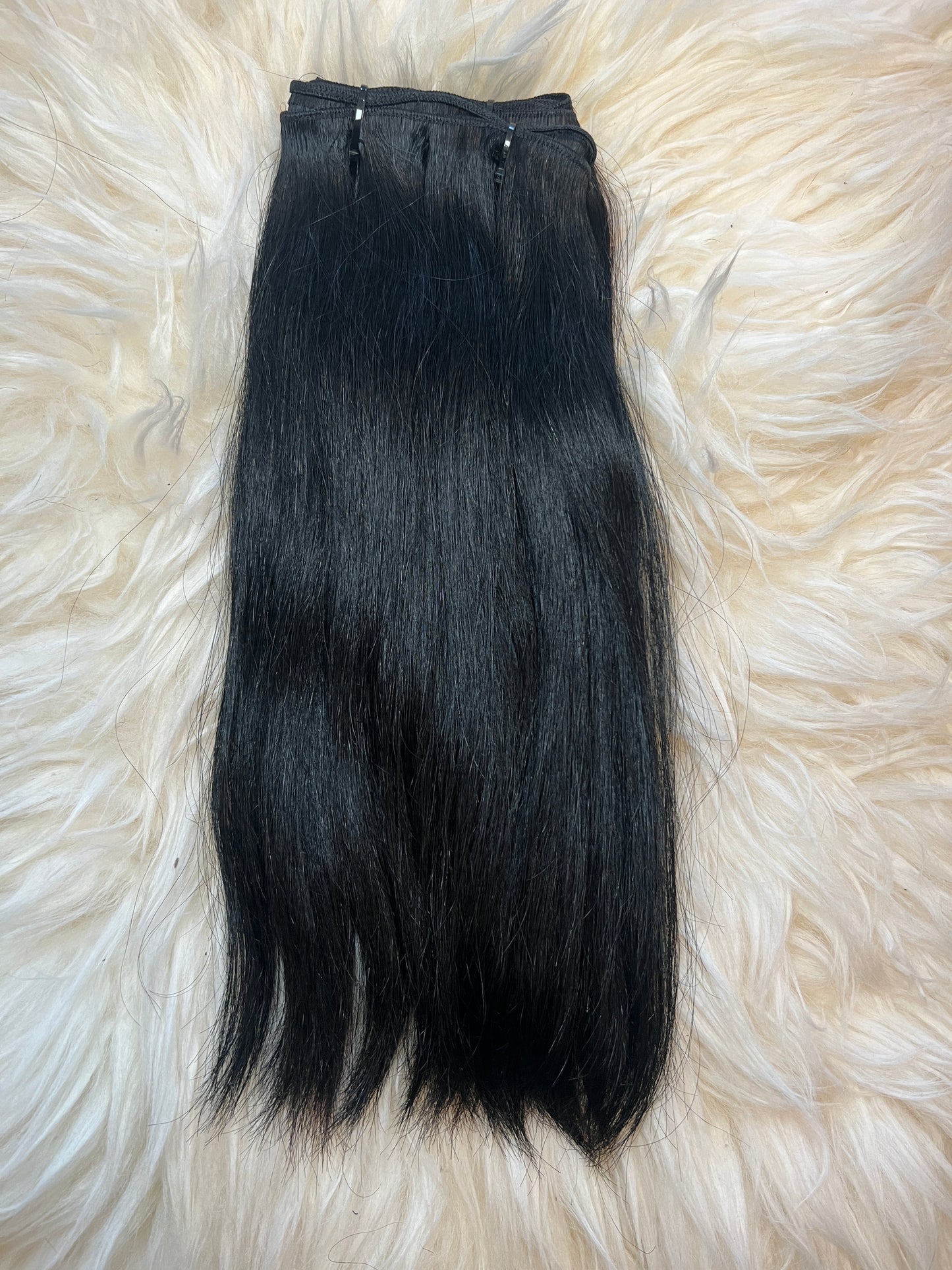 10”-20” RAW Cambodian jet black straight bundles